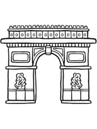 Arc de Triomphe Coloring Page | 1001coloring.com