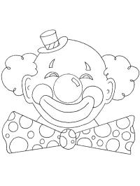 Carnaval Clown Coloring Page 1001coloring Com