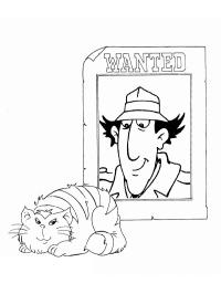 Inspector Gadget, Penny and dog brain Coloring Page | 1001coloring.com