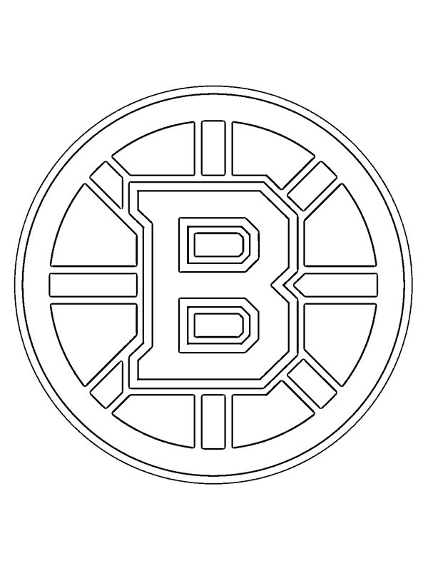 Boston Bruins Coloring Page | 1001coloring.com