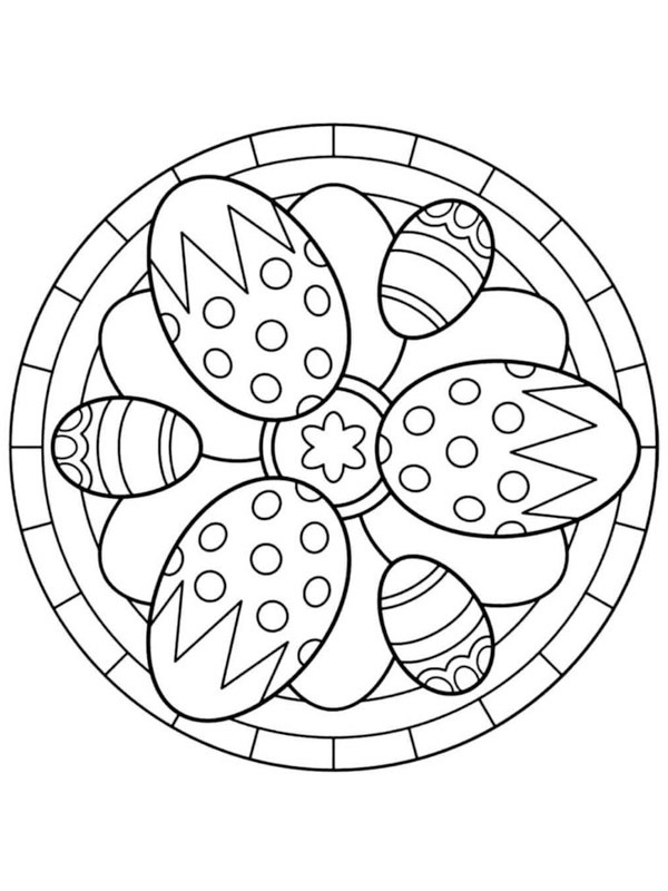 Egg Mandala Coloring Pages : Easter Eggs And Bunnies Mandala Coloring Page Coloringall - And also contribute to improving mood, energize and relieve stress.