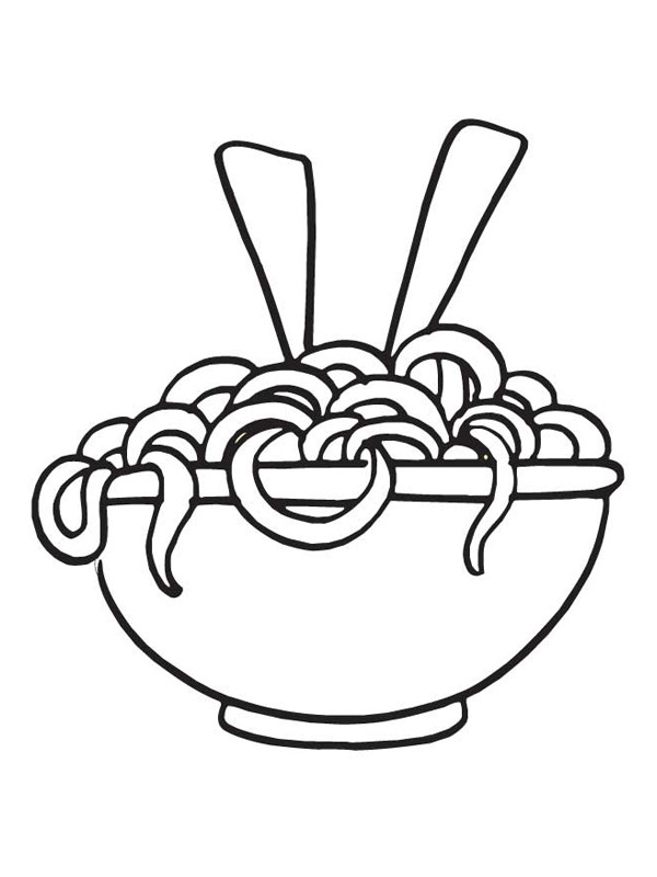 Noodles Coloring Page 1001coloring Com