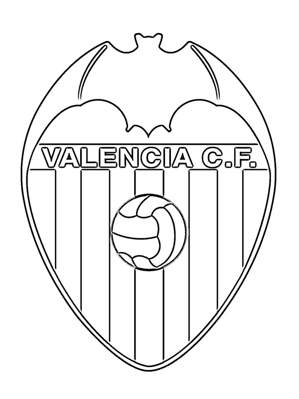 Valencia Cf Coloring Page 1001coloring Com