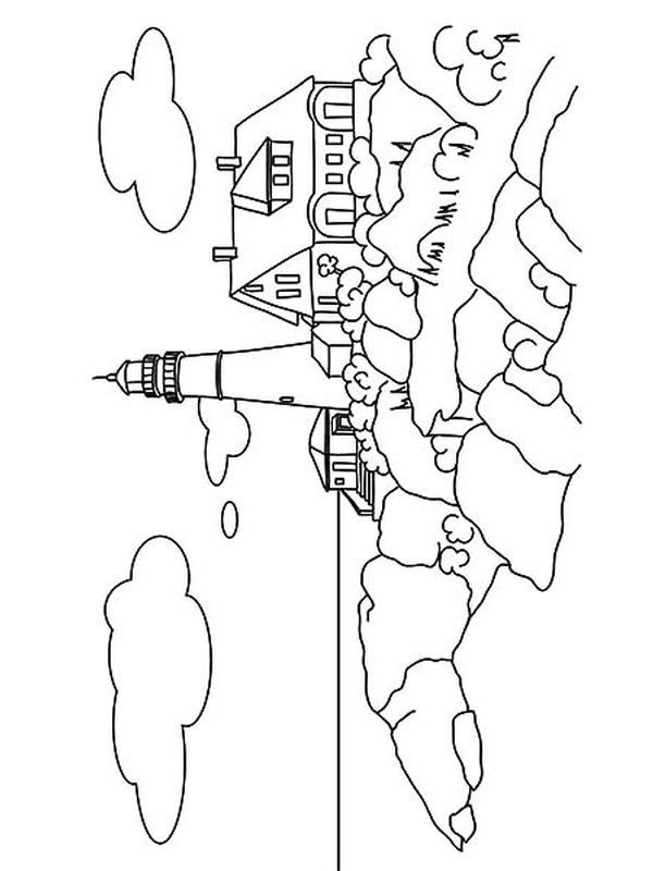 lighthouse Coloring Page | 1001coloring.com