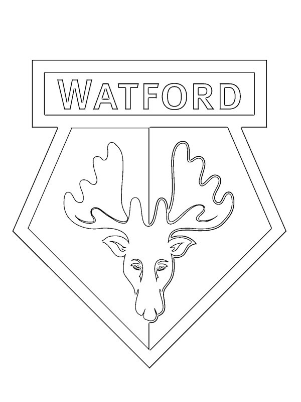 Watford FC Coloring Page | 1001coloring.com